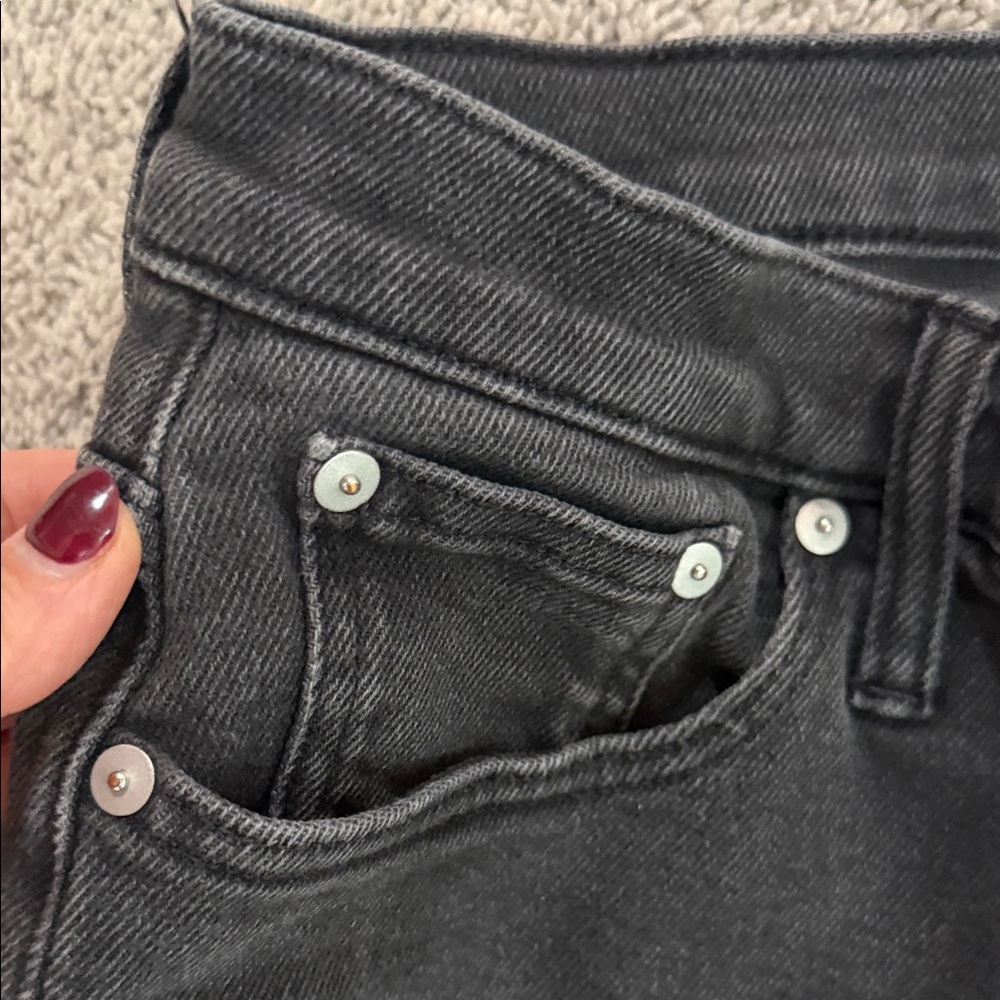Madewell Charcoal Denim Jeans - Picture 6 of 7